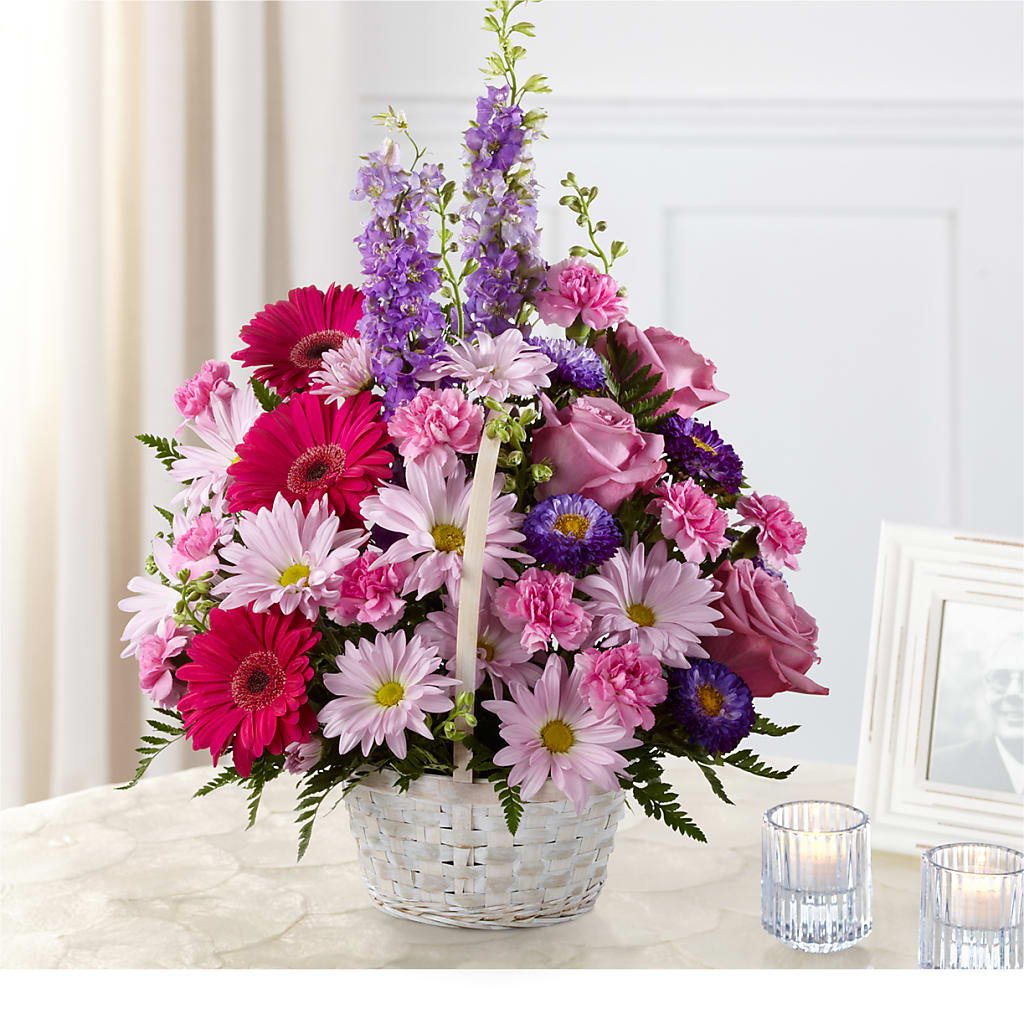 Pastel Peace Basket – Aux 1000 Fleurs, Saint-hyacinthe PQ