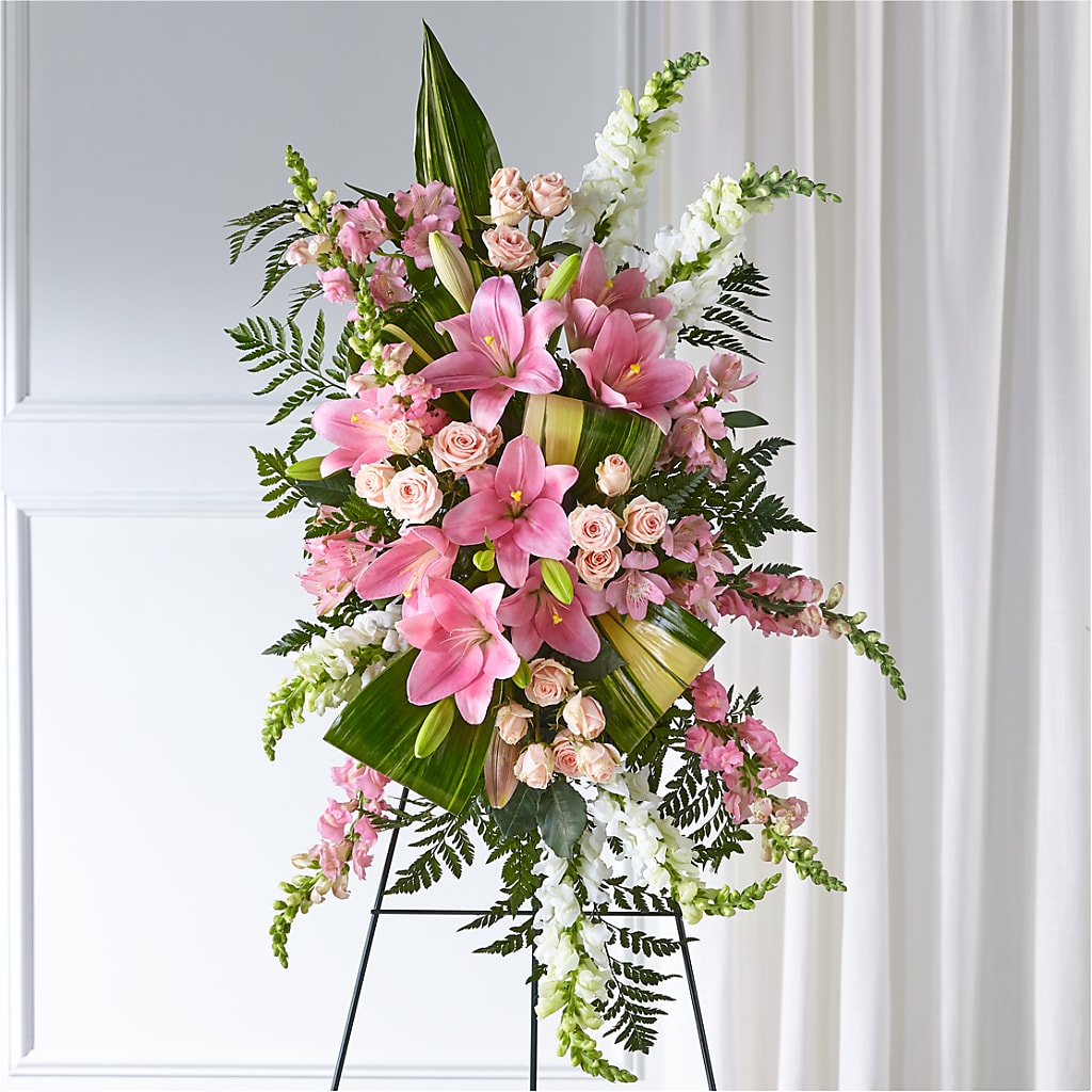 Elegant Embrace Standing Spray – Aux 1000 Fleurs, Saint-hyacinthe PQ