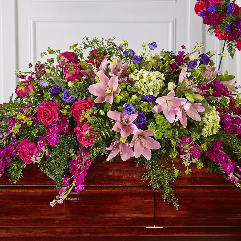 Radiant Tribute Casket Spray – Aux 1000 Fleurs, Saint-hyacinthe PQ