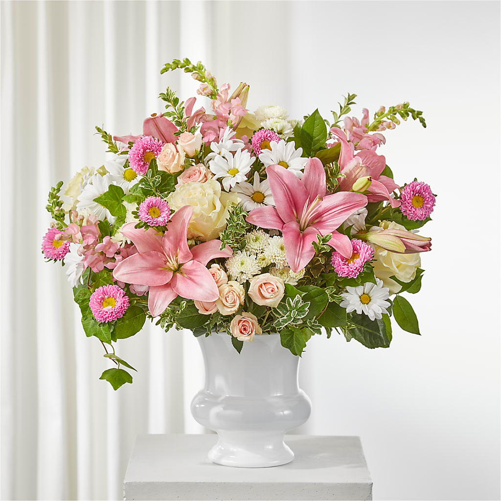 Empathetic Blooms Urn Arrangement – Aux 1000 Fleurs, Saint-hyacinthe PQ