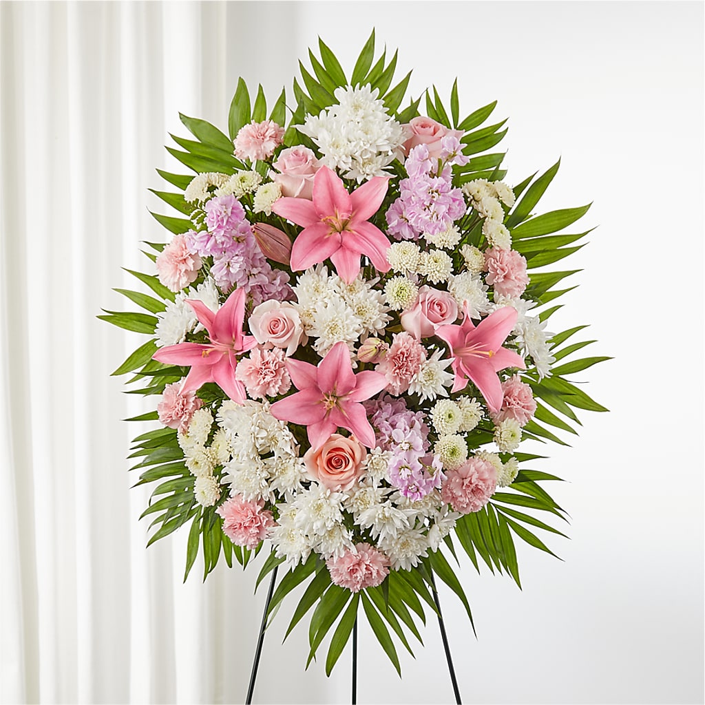 Offering Solace Standing Spray – Aux 1000 Fleurs, Saint-hyacinthe PQ