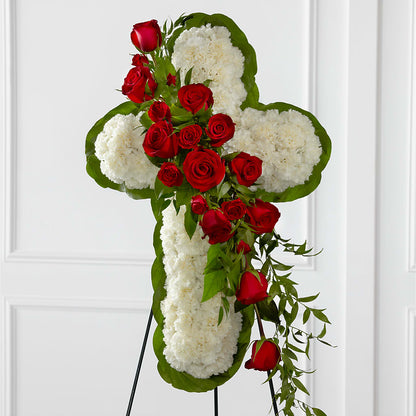 Floral Cross Easel –  Aux 1000 Fleurs, Saint-hyacinthe PQ