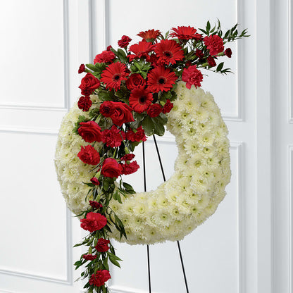 Graceful Tribute Wreath –  Aux 1000 Fleurs, Saint-hyacinthe PQ
