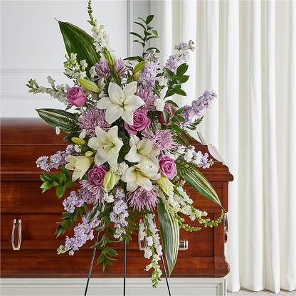Grateful Hearts Standing Spray –  Aux 1000 Fleurs, Saint-hyacinthe PQ