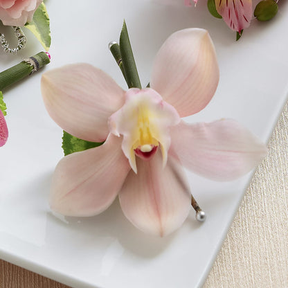 Pink Cymbidium Boutonniere –  Aux 1000 Fleurs, Saint-hyacinthe PQ